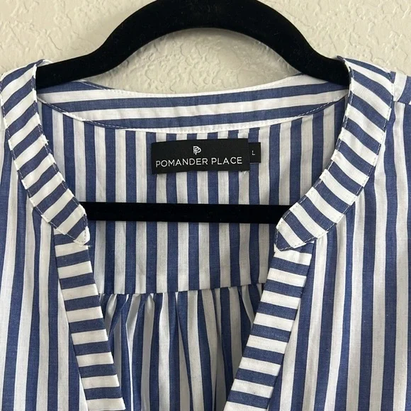 Tuckernuck Blue and White Striped Mini Dress - Picture 8 of 16